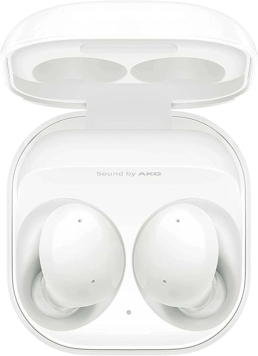 SAMSUNG Galaxy Buds 2, Bluetooth Earbuds, True Wireless, Noise Cancelling, Charging Case, Quality Sound, Water Resistant (White)