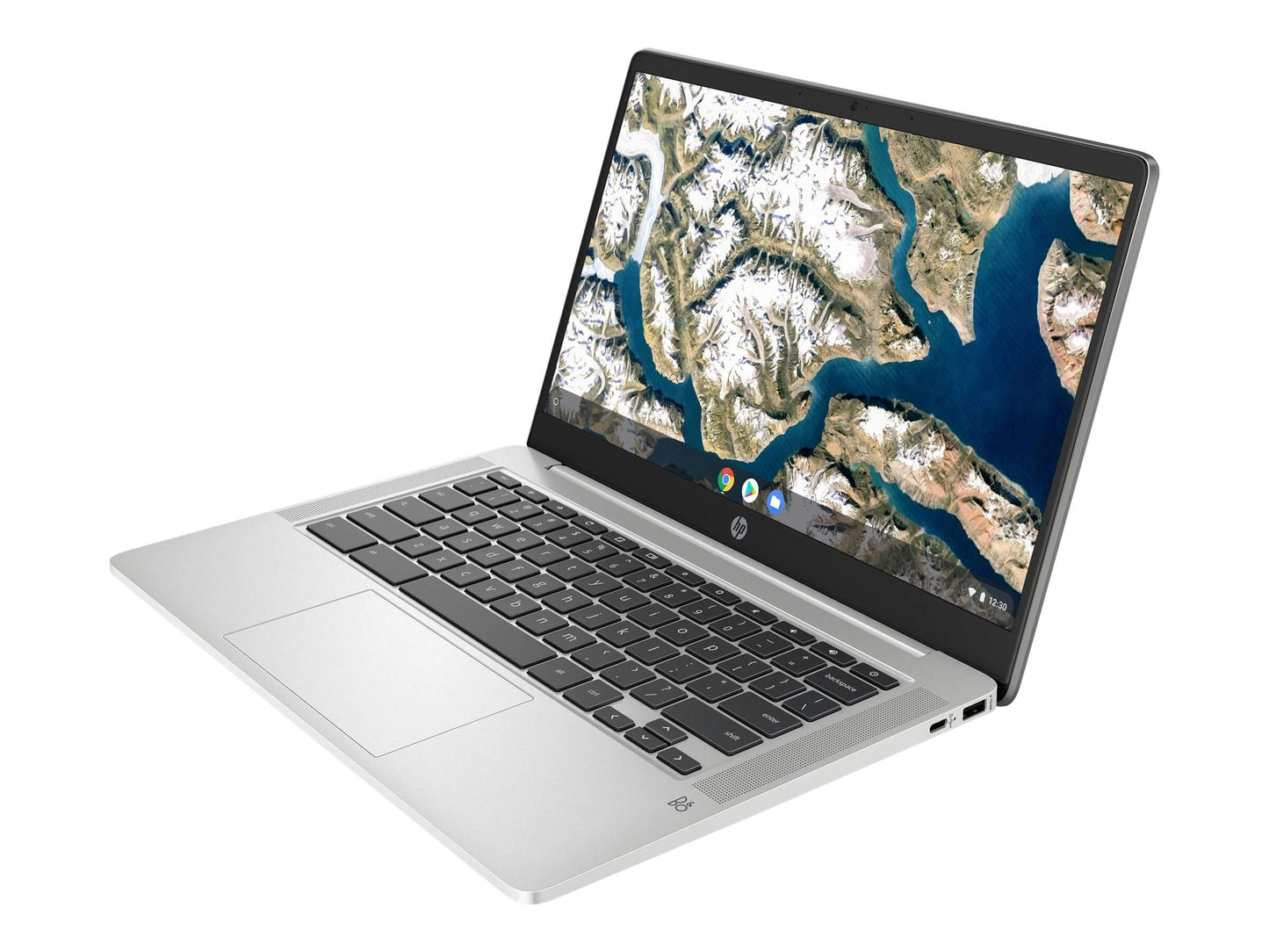HP Chromebook 14" 4GB LPDDR4, 64GB eMMC Flash Intel Pentium Silver N5030, Intel UHD Graphics 605, Chrome OS, Silver. RENEWED (Renewed)