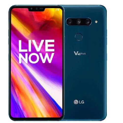 LG V40 ThinQ 64GB, 6GB Ram, single sim New Moroccan Blue