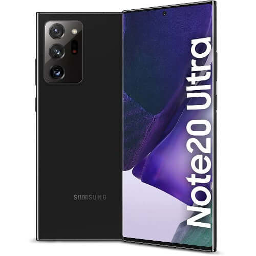 Samsung Galaxy Note20 Ultra 5G Dual SIM Smartphone, 256GB Storage and 12GB RAM UAE Version, Mystic Black Brand New