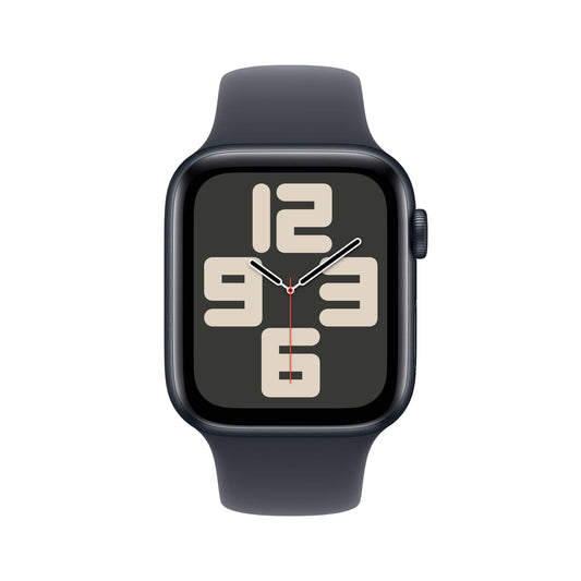 Apple Watch SE (2nd Gen) GPS 40mm Smartwatch with Midnight Aluminium Case with Midnight Sport Band - M/L. Fitness and Sleep Trackers, Crash Detection, Heart Rate Monitor, Retina Display