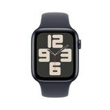 Apple Watch SE (2nd Gen) GPS 40mm Smartwatch with Midnight Aluminium Case with Midnight Sport Band - M/L. Fitness and Sleep Trackers, Crash Detection, Heart Rate Monitor, Retina Display