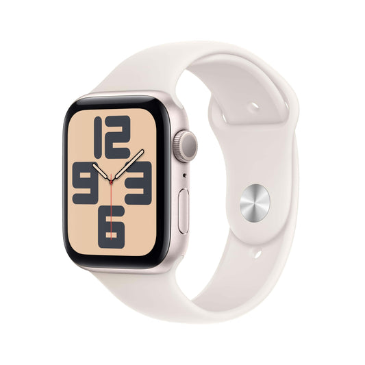 Apple Watch SE (2nd Gen) GPS 40mm Smartwatch with Starlight Aluminium Case with Starlight Sport Band - M/L. Fitness and Sleep Trackers, Crash Detection, Heart Rate Monitor, Retina Display