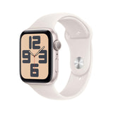 Apple Watch SE (2nd Gen) GPS 40mm Smartwatch with Starlight Aluminium Case with Starlight Sport Band - M/L. Fitness and Sleep Trackers, Crash Detection, Heart Rate Monitor, Retina Display