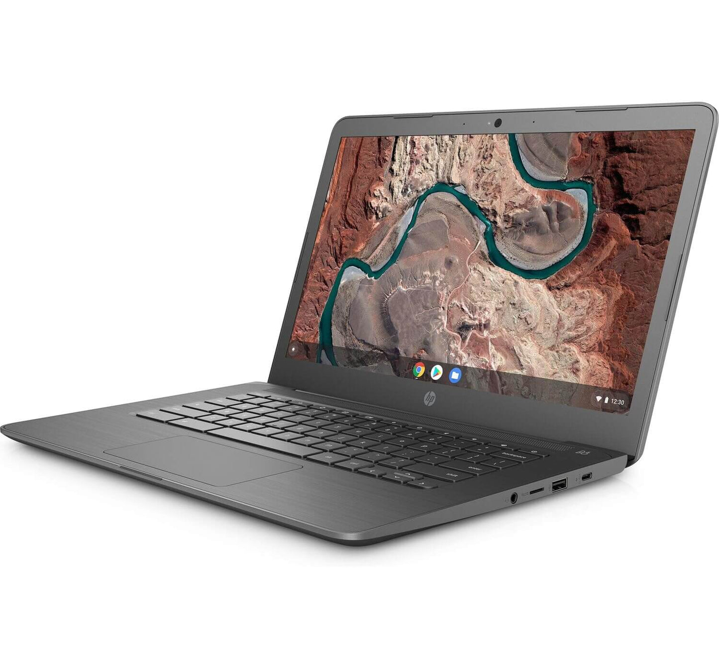 HP Chromebook 14-inch Laptop with 180-Degree Swivel, AMD Dual-Core A4-9120 Processor, 4 GB SDRAM, 32 GB eMMC Storage, Chrome OS (14-db0020nr, Chalkboard Gray)