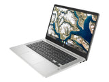 HP Chromebook 14" 4GB LPDDR4, 64GB eMMC Flash Intel Pentium Silver N5030, Intel UHD Graphics 605, Chrome OS, Silver. RENEWED (Renewed)